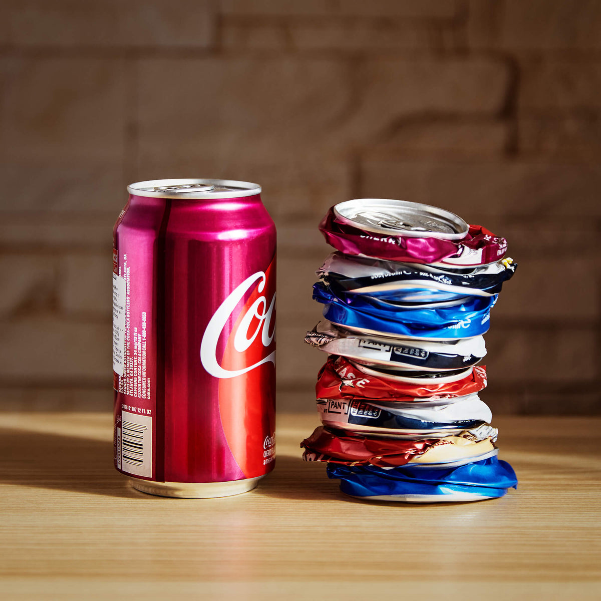 crushed cans