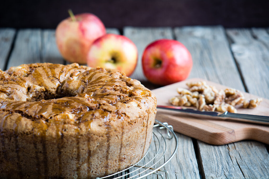 Apple Nut Cake Recipe With Walnuts and Pecans