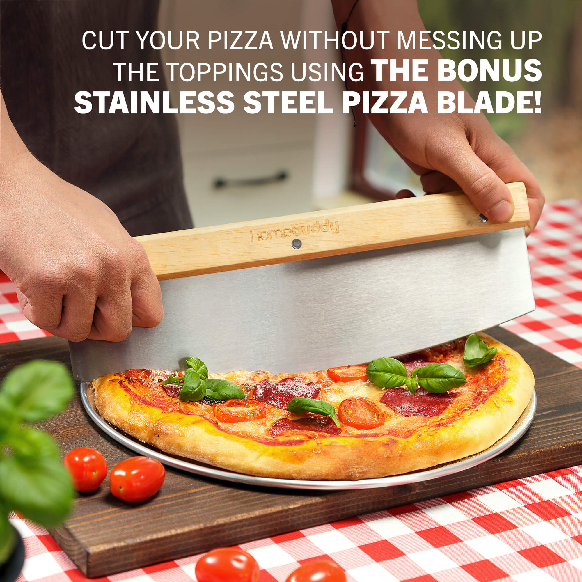 Sliding Pizza Peel Cutting Board with Handle — Off The Back